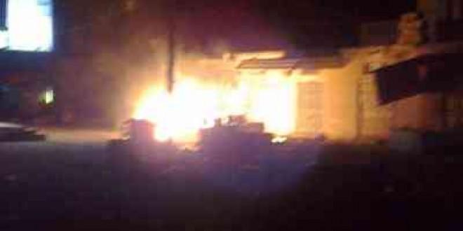 إحراق محال تجارية مملوكة لإسلاميين بكفر الشيخ