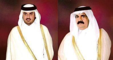 أمير قطر يتنازل عن الحكم لنجله الأميرتميم بن حمد غداً