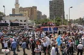 مسيرة الاتوستراد تصل لميدان رابعة العدوية لدعم شرعية الرئيس