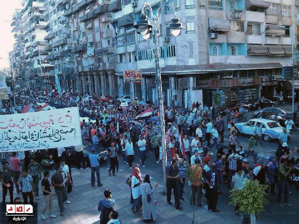 منصة الشهداء ببورسعيد:بدء الاعتصام ومنع الدخول لـ”الاستثمار”