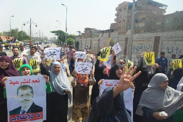 تظاهرات صباحية لرافضي الانقلاب في يوم انتفاضة 3 يوليو