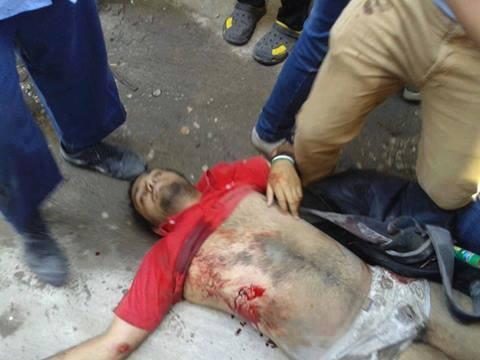 أمن الانقلاب يعتدي علي تظاهرة بالهرم وأنباء عن سقوط شهيد