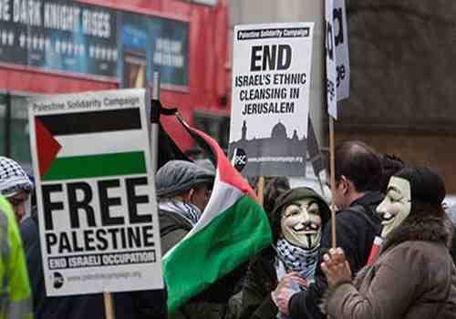 احتجاجات أمام سفارة دولة الاحتلال الإسرائيلي بـ”لندن”