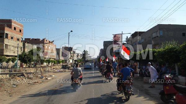 مسيرة بالدراجات البخارية في “دمياط” تنديدًا بالانقلاب