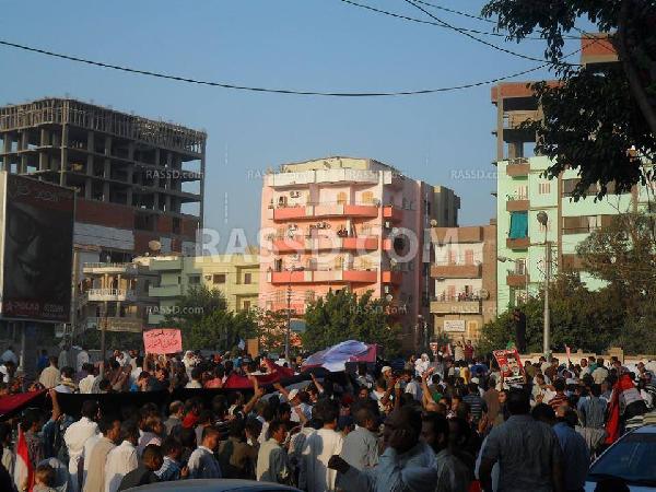 لليوم الثانى بالفيوم اعتراضات حاشدة على الانقلاب العسكرى