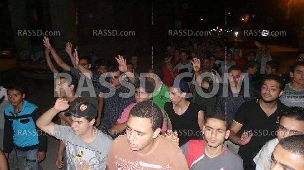 مسيرة بـ”شبين القناطر” منندة بتردي الأوضاع الاقتصادية