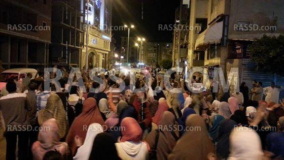 مسيرة  ليلية مناهضة للانقلاب العسكري في “‏دمياط‬”