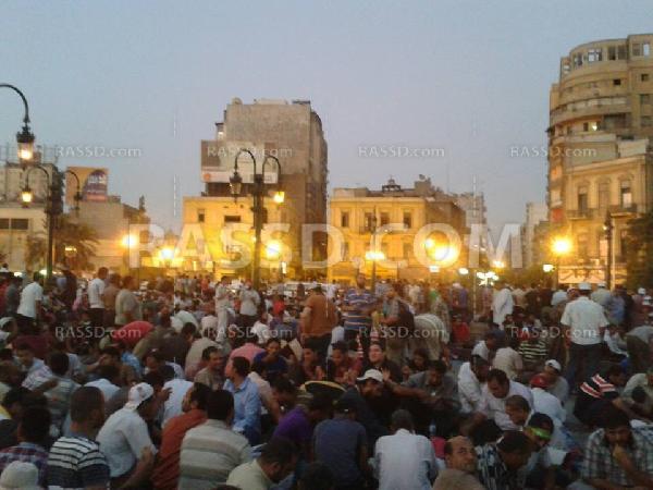 استمرار احتشاد الآلاف برمسيس رفضا للانقلاب العسكري