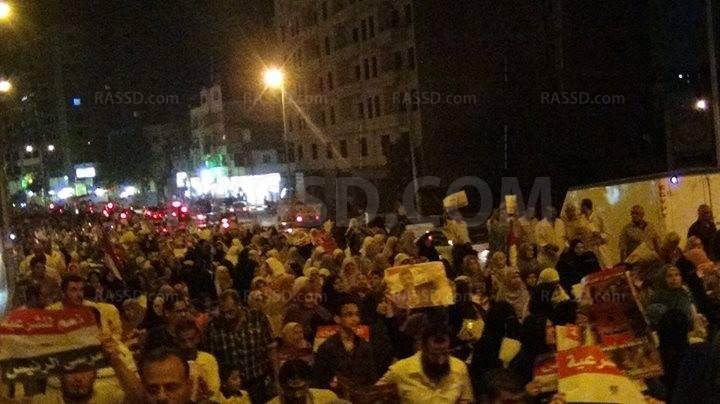 استمرار تظاهرات تأييد الشرعية في ‫‏المنصورة