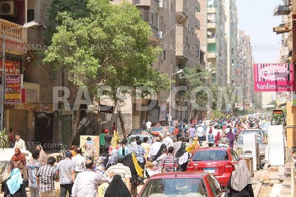 مسيرة حاشدة بـ”الهرم” تضامناً مع “غزة”