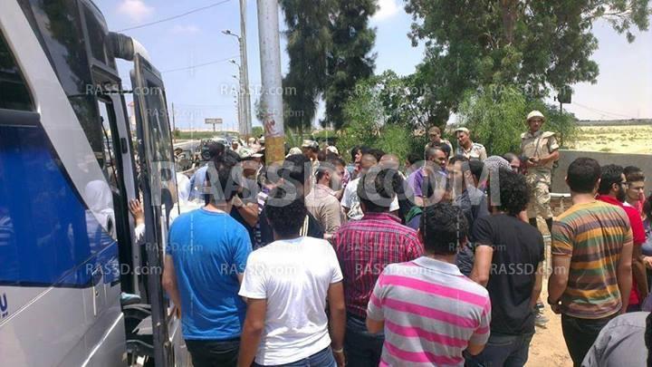 قوات الجيش تعترض قافلة غزة على الطريق الدولي بكمين بالوظة