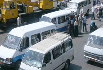 إضراب سائقى الأجرة بالدقهلية لاعتداء ضابط علي أحدهم