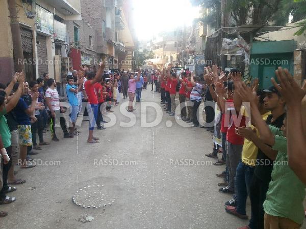 فعالية تضامنية أمام منزل أحد شهداء الفيوم