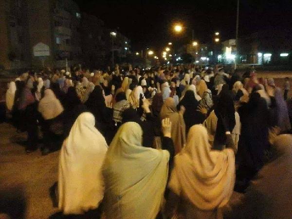 مسيرة بالمنوفية للتنديد بالعداون على غزة