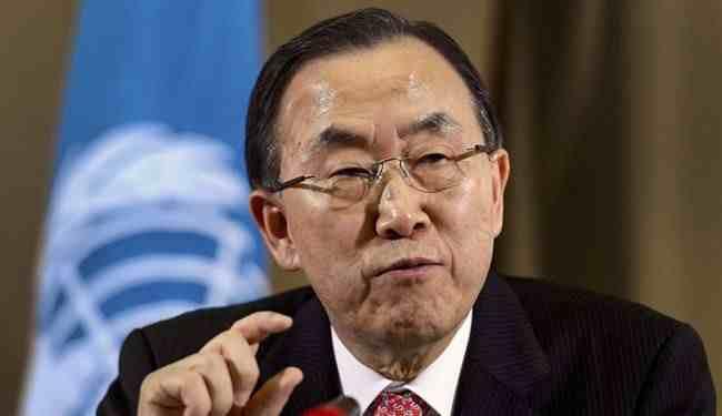 “بان كي مون” يدعو إلى تشكيل حكومة وحدة وطنية بالعراق