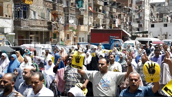 مسيرة مناهضة للانقالب في “الرمل” بـ”الإسكندرية”