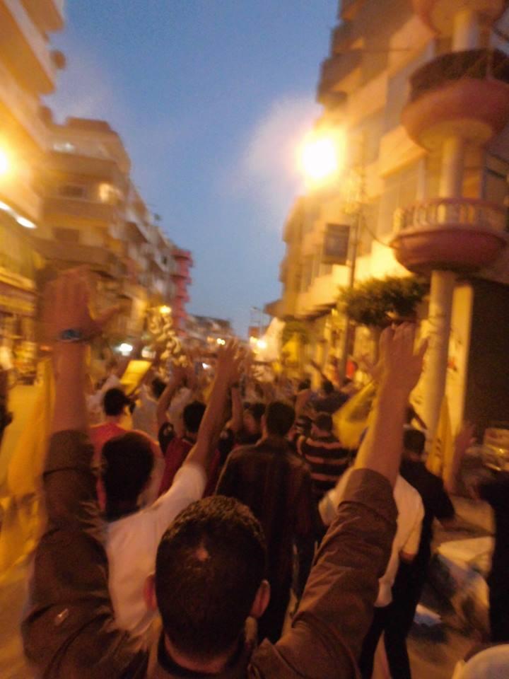 تظاهرة ليلية لـ”عفاريت ضد الانقلاب” بـ”أبوحمص” في البحيرة