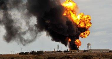 ليبيا تطلب مساعدة دولية لإخماد حريق هائل بمستودعات للنفط