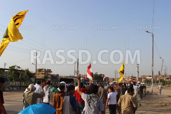 مسيرة لأهالي “عرب العليقات” بالقليوبية نصرةً لغزة