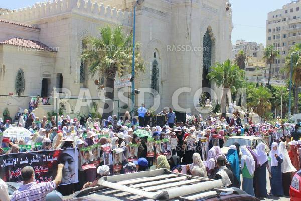 نساء الثغر يشاركن فى مسيرة مكتبة الأسكندرية لرفض الانقلاب