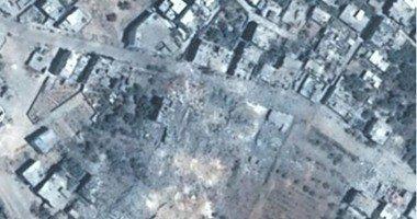 صور | قطاع غزة  قبل وبعد العدوان الصهيوني متدوالة على”فيس بوك”