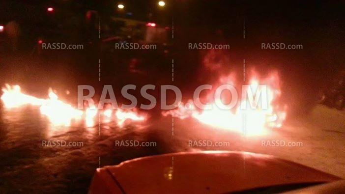 مجهولون يقطعون طريق السكة الحديد في بني سويف