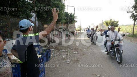 مسيرة بالدراجات البخارية في “بلقاس” بالدقهلية