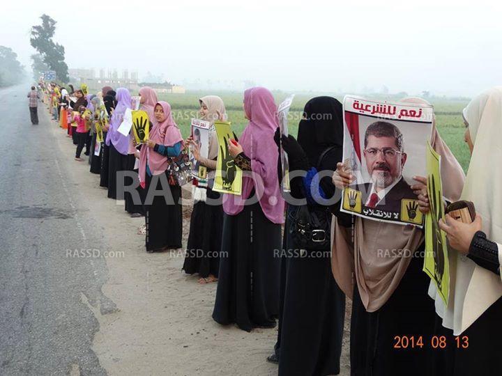 فعاليات صباحية بهيها وفاقوس بالشرقية رفضا للانقلاب