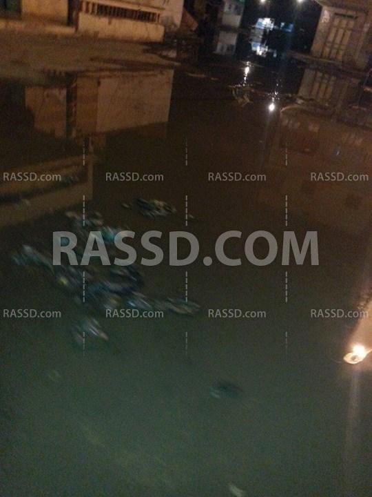 غرق قرية “النزل” في الدقهلية بمياه الصرف الصحي