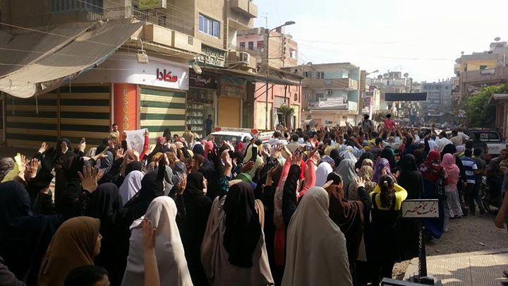 فعاليات حاشدة بقنا وسوهاج تنديدا بمذبحة رابعة