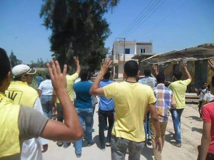 يوم ثوري بالدقهلية في ذكرى مذبحة رابعة