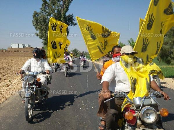 مسيرة بالدراجات النارية علي طريق “مصر – أسوان الزراعي”