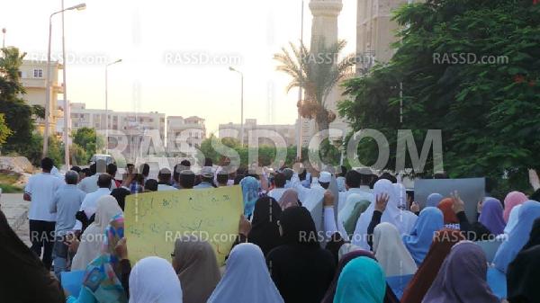 مسيرة في “برج العرب” بجمعة ” القصاص مطلبنا”