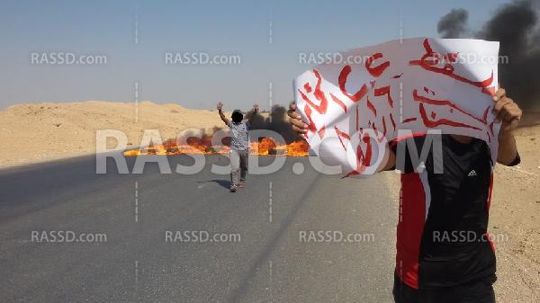 قطع طريق “القاهرة-أسوان” بالإطارات المشتعلة