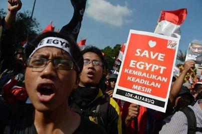 إندونيسيا تنتفض ضد مجازر الانقلاب في مصر