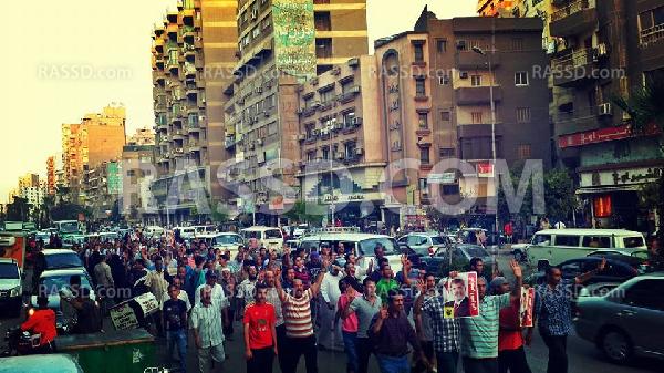 صور | مسيرة في “فيصل” و”الهرم” بالجيزة