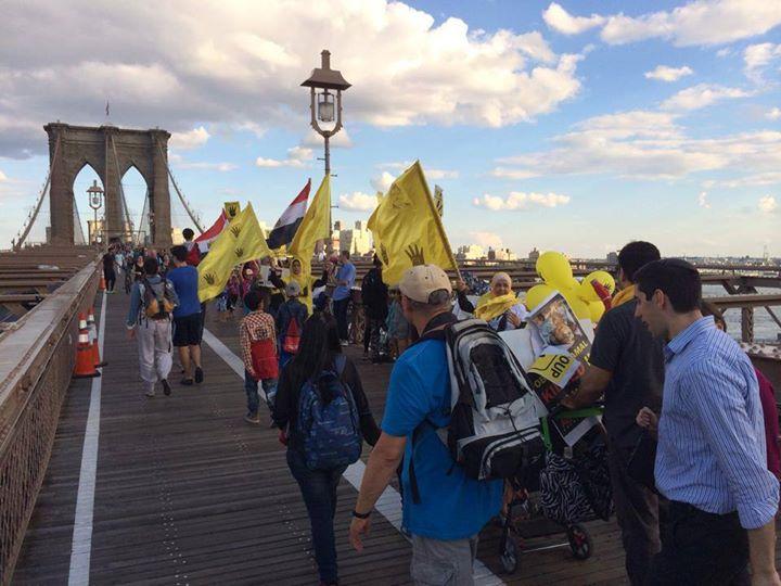 مصريو نيويورك يطالبون بالقصاص من قادة الانقلاب