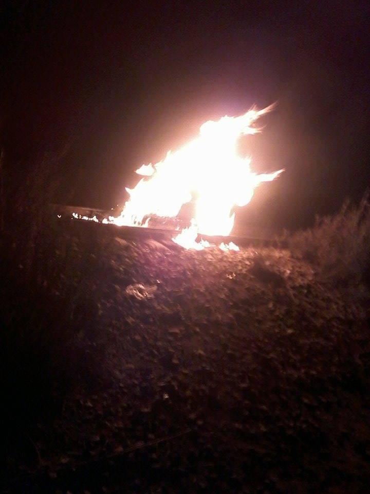 مجهولون يقطعون خط السكة الحديد في زفتى بالغربية