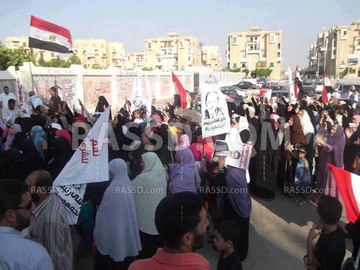 مسيرة بالعاشر من رمضان ضد الانقلاب