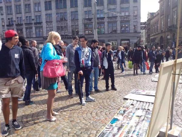 تظاهرة في العاصمة الهولندية تنديدًا بالانقلاب