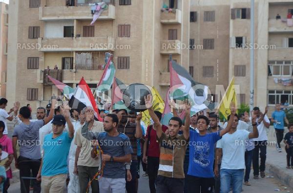 مسيرة مناهضة للانقلاب في برج العرب بالإسكندرية