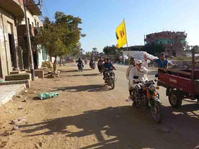 مسيرة رافضة للانقلاب تجوب 12 قرية بالدراجات النارية