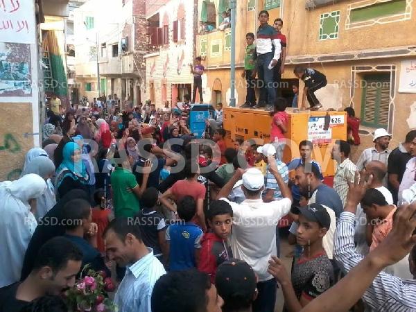 أهالي “كفر سعد” بدمياط يستقبلون حرًا جديدًا