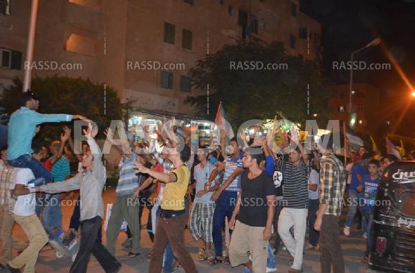 اعتداء قوات الأمن والبلطجية على تظاهرة في برج العرب