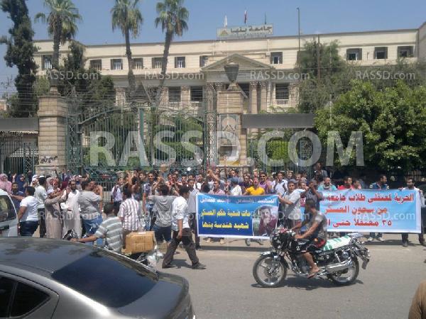 اعتداء بالشوم في أولي فعاليات “طلاب ضد الانقلاب”ببنها