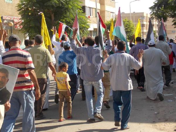 مسيرة صباحية مناهضة للانقلاب ببرج العرب