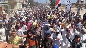 مسيرة فى بلطيم بكفر الشيخ تنديدا بغلاء الأسعار