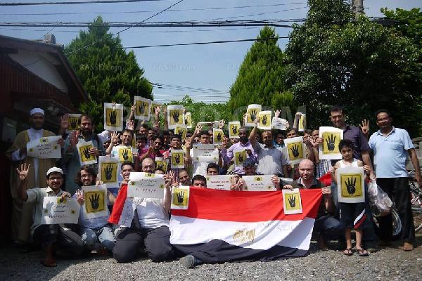 وقفة احتجاجية باليابان ضد الانقلاب