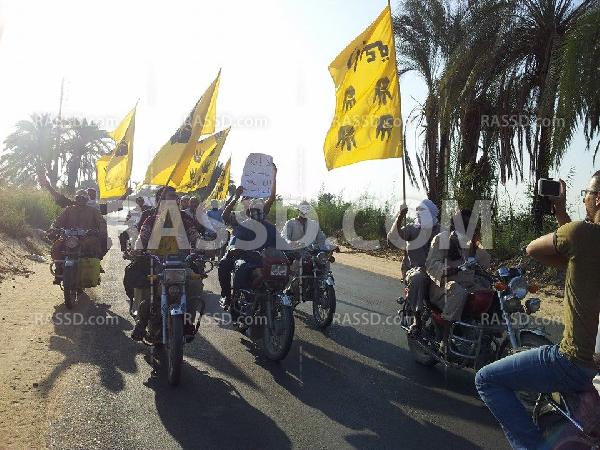 مسيرة  بالدراجات البخارية لرافضي الانقلاب بـ”قنا”