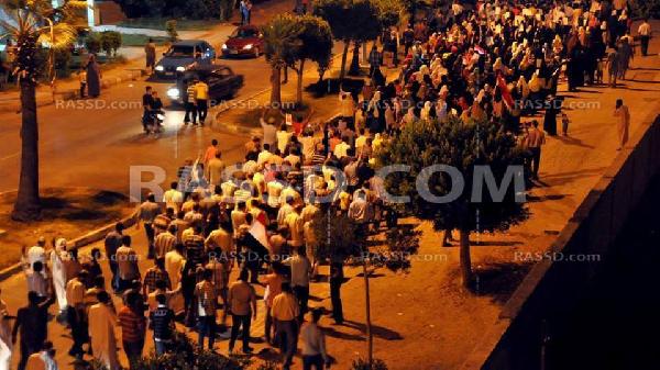 بالصور..مسيرتان لرفض الانقلاب بالعاشر من رمضان